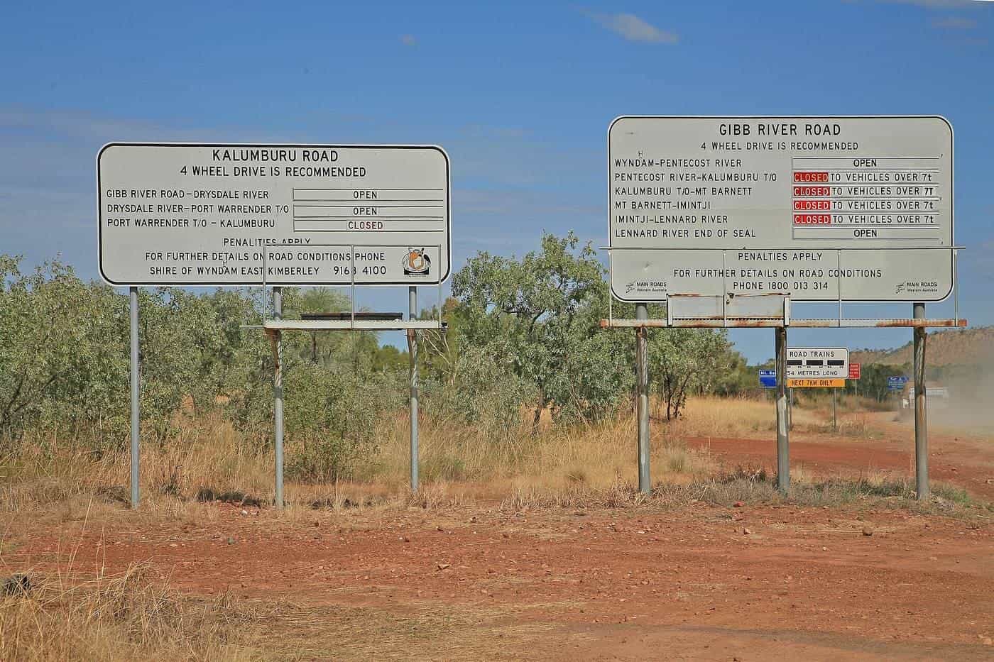 The Gibb River Road stretching through the Kimberley