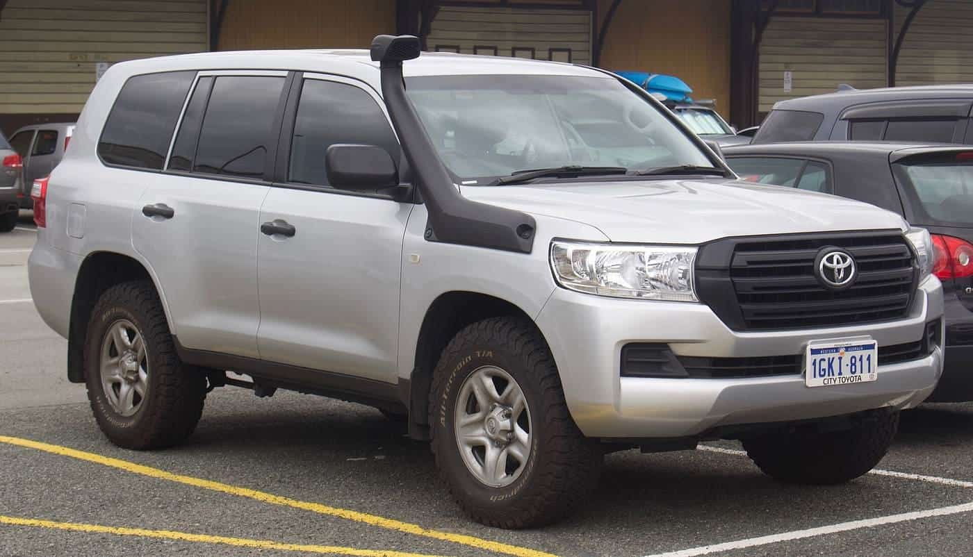 A Toyota LandCruiser 200 Series wagon