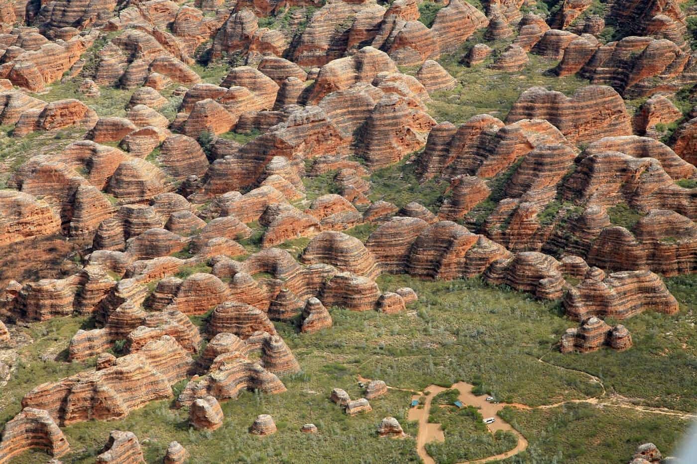 Rock formations in Purnululu National Park in the Kimberley