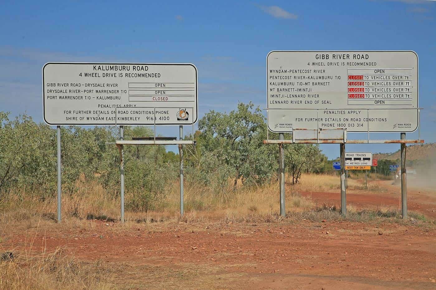 The Gibb River Road stretching through the Kimberley