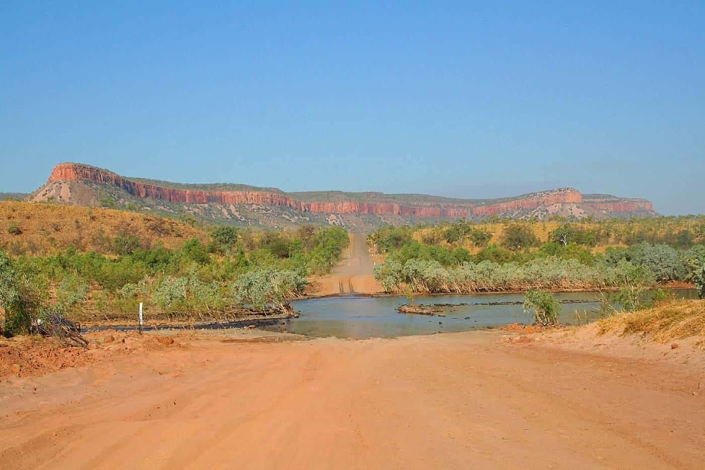 The Pentecost River crossing on the Gibb River Road