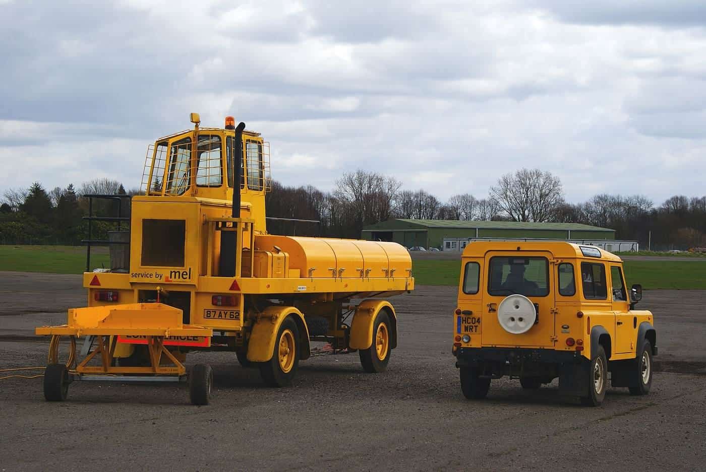 A winch mounted on the front of a Land Rover
